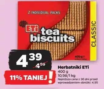 Netto Herbatniki ETİ 400 g oferta