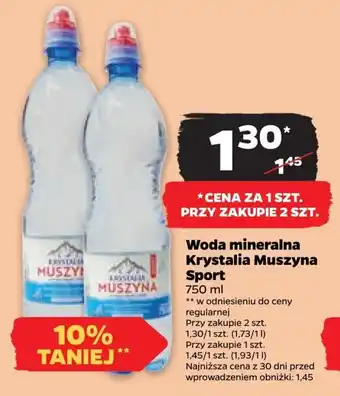 Netto Woda mineralna Krystalia Muszyna Sport 750 ml oferta