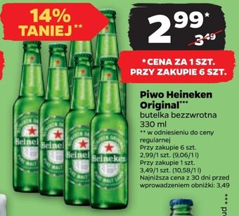 Netto Piwo Heineken Original 330 ml oferta