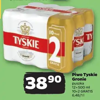 Netto Piwo Tyskie Gronie puszka 12 x 500 ml oferta