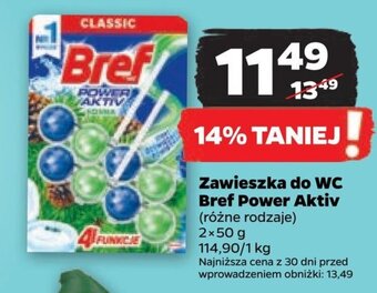 Netto Zawieszka do WC Bref Power Aktiv 2x50 g oferta