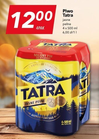 Lewiatan Piwo Tatra jasne pełne 4 x 500 ml oferta