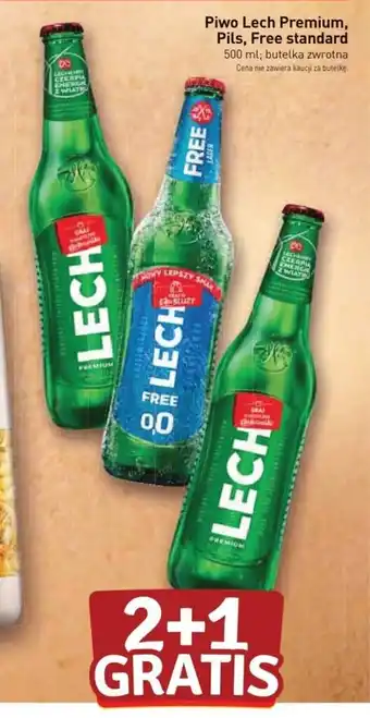 Stokrotka Piwo Lech Premium, Pils, Free standard 500 ml oferta