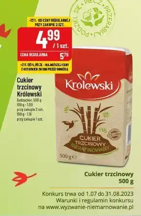 Polomarket Cukier królewski cukier trzcinowy nierafinowany 500 g oferta