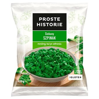 Społem Proste historie szpinak siekany 450 g oferta