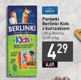 Stokrotka Parówki Berlinki Kids z kurczakiem 130g oferta