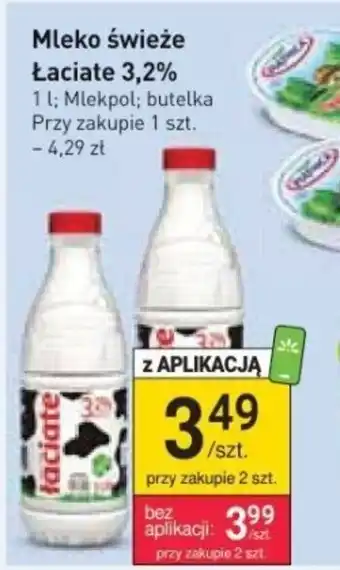 Stokrotka Mleko świeże Łaciate 3,2% 1l oferta