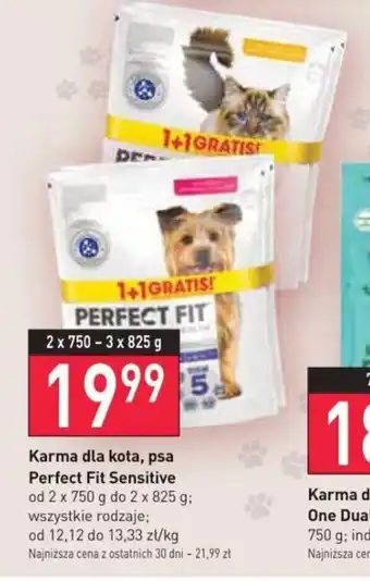 Karma dla kota, psa Perfect Fit Sensitive od 2 x 750 g do 2 x 825 g