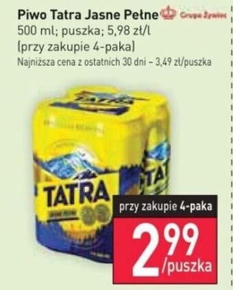 Stokrotka Piwo Tatra Jasne Pełne 500 ml oferta