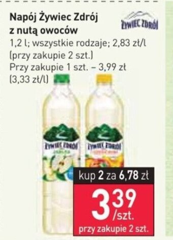 Stokrotka Napój Żywiec Zdrój z nutą owoców 1,2l oferta