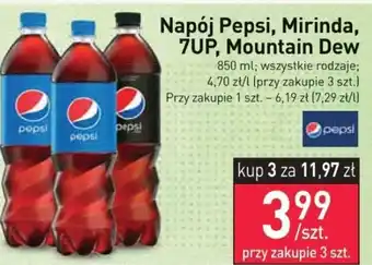 Stokrotka Napój Pepsi, Mirinda, 7UP, Mountain Dew 850ml oferta