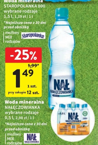 Intermarche Woda mineralna 0,5 l oferta