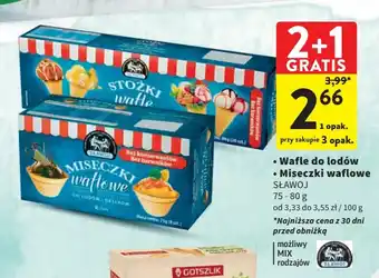Intermarche Wafle do lodów/Miseczki waflowe 75-80 g oferta