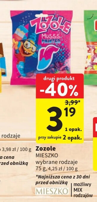 Intermarche Zozole 75 g oferta