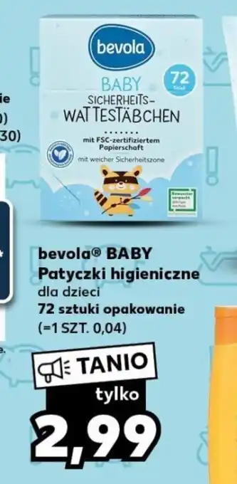 Kaufland bevola BABY Patyczki higieniczne dla dzieci 72szt. oferta