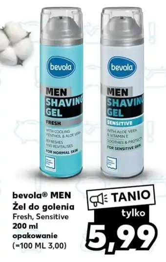 Kaufland bevola MEN Żel do golenia Fresh, Sensitive 200 ml oferta