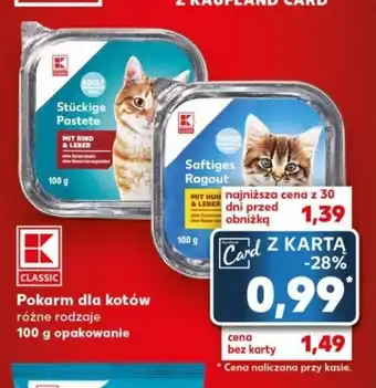 Kaufland Pokarm dla kotów 100g oferta
