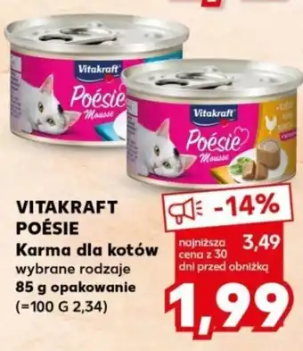 Kaufland VITAKRAFT POÉSIE Karma dla kotów wybrane rodzaje 85 g oferta