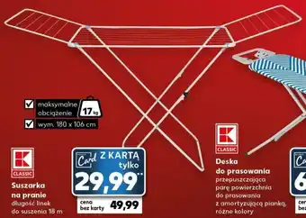 Kaufland Suszarka na pranie długość linek do suszenia 18 m oferta