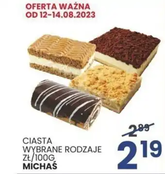 Wafelek CIASTA WYBRANE RODZAJE 100G MICHAŚ oferta