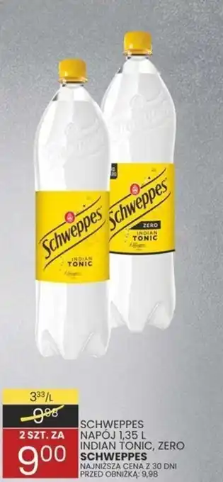 Wafelek SCHWEPPES NAPÓJ 1,35 L INDIAN TONIC, ZERO SCHWEPPES oferta
