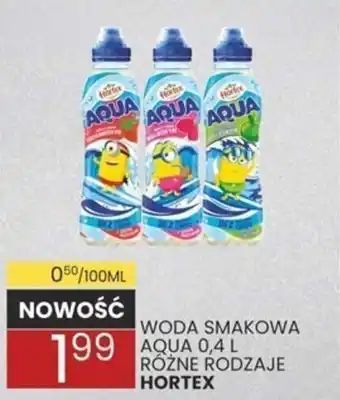 Wafelek WODA SMAKOWA AQUA 0,4 L RÓŻNE RODZAJE HORTEX oferta