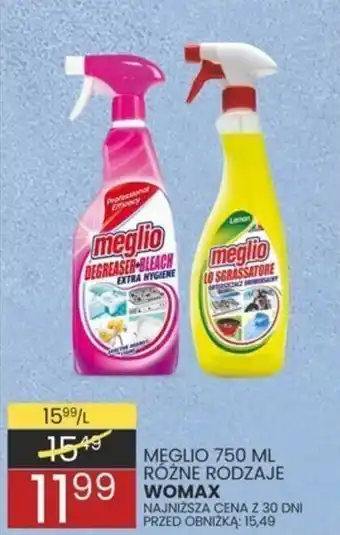 Wafelek MEGLIO 750 ML RÓŻNE RODZAJE WOMAX oferta