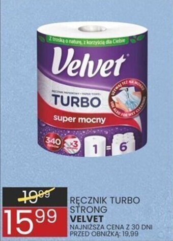 RĘCZNIK TURBO STRONG VELVET
