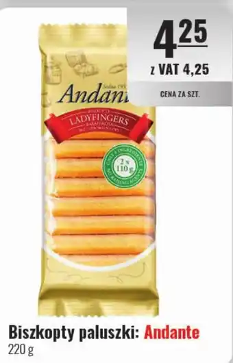 Eurocash Biszkopty paluszki Andante 220g oferta