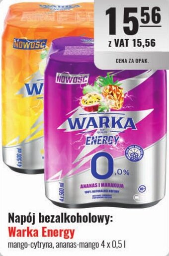 Eurocash Napój bezalkoholowy Warka Energy 4x0,5l oferta