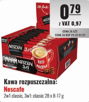 Eurocash Kawa rozpuszczalna Nescafe 28x8-17g oferta