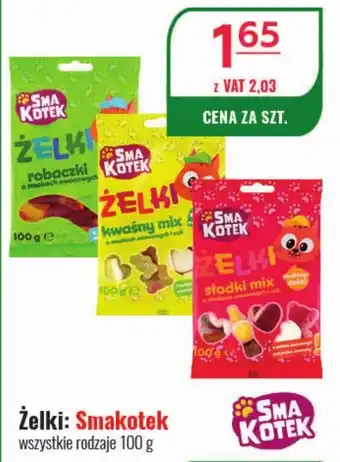 Eurocash Żelki Smakotek 100 g oferta