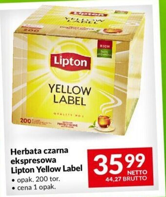 Makro Herbata czarna ekspresowa Lipton Yellow Label 200 tor. oferta