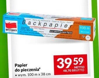 Makro Papier do pieczenia wym. 100 m x 38 cm oferta