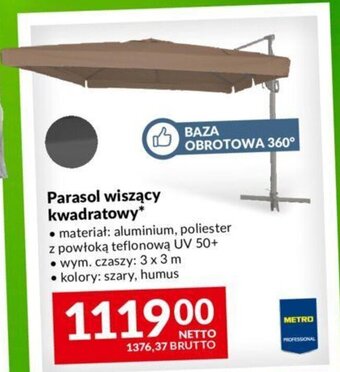 Makro Parasol wiszący kwadratowy oferta