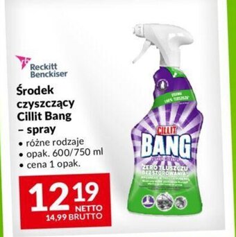 Makro Środek czyszczący Cillit Bang - spray 600/750ml oferta