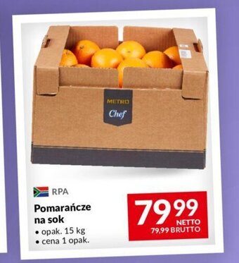 Makro Pomarańcze na sok 15 kg oferta