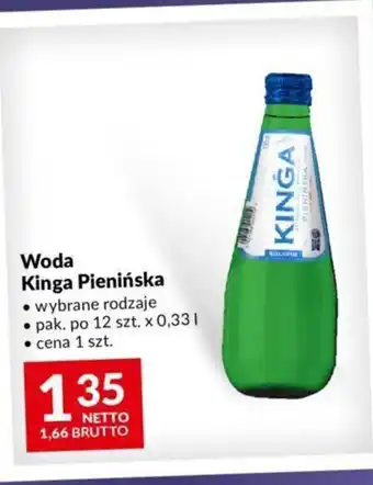 Makro Woda Kinga Pienińska 12 szt. x 0,33l oferta