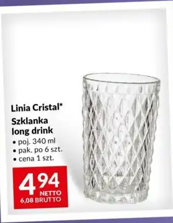 Makro Linia Cristal Szklanka long drink poj. 340 ml oferta
