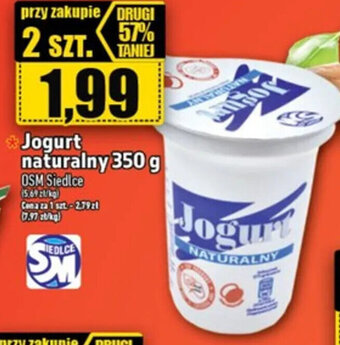Topaz Jogurt naturalny 350 g oferta