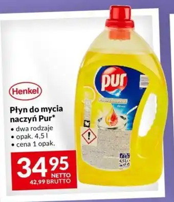 Makro Płyn do mycia naczyń Pur opak. 4,5l oferta
