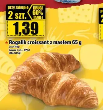 Topaz Rogalik croissant z masłem 65 g oferta