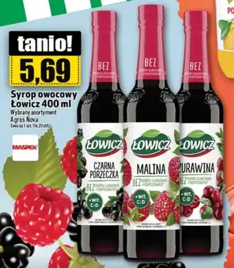Topaz Syrop owocowy Łowicz 400 ml oferta