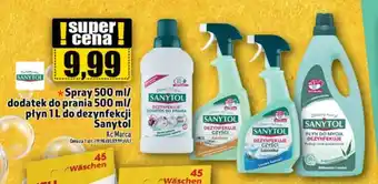 Topaz Spray 500 ml/dodatek do prania 500 ml/płyn 1L do dezynfekcji Sanytol oferta