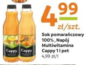Gama Sok pomarańczowy 100%, Napój Multiwitamina Cappy 1l oferta