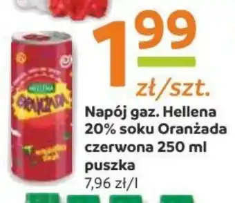 Gama Napój gaz. Hellena 20% soku Oranżada czerwona 250ml oferta