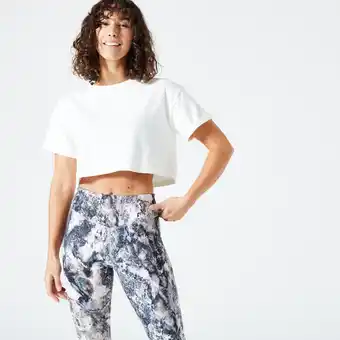 Decathlon Koszulka fitness damska domyos krótki rękaw oferta