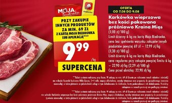 Biedronka Karkówka wieprzowa bez kości pakowana próżniowo Kraina Mięs 1kg oferta