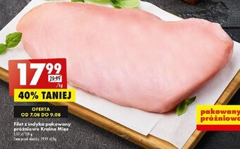 Biedronka Filet z indyka pakowany próżniowo Kraina Mięs 1kg oferta