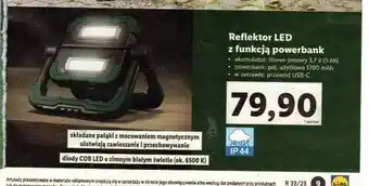 Lidl Reflektor LED z funkcją powerbank oferta